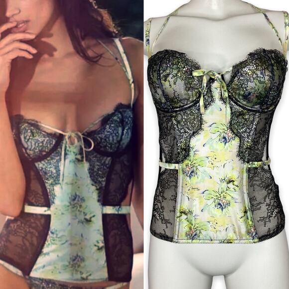 Victoria Secret Fantasy Island Silk Designer Corset 34C - Picture 1 of 13